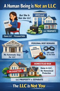 A human is not an LLC