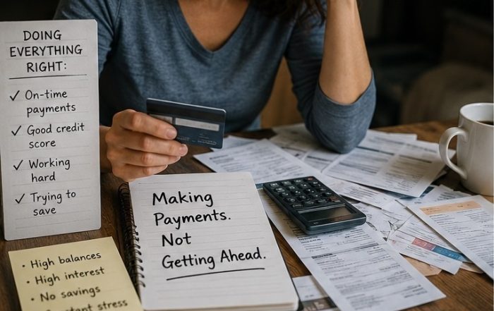 being current is not being financially secure