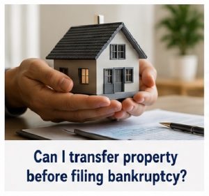 should I transfer property before filng bankruptcy?