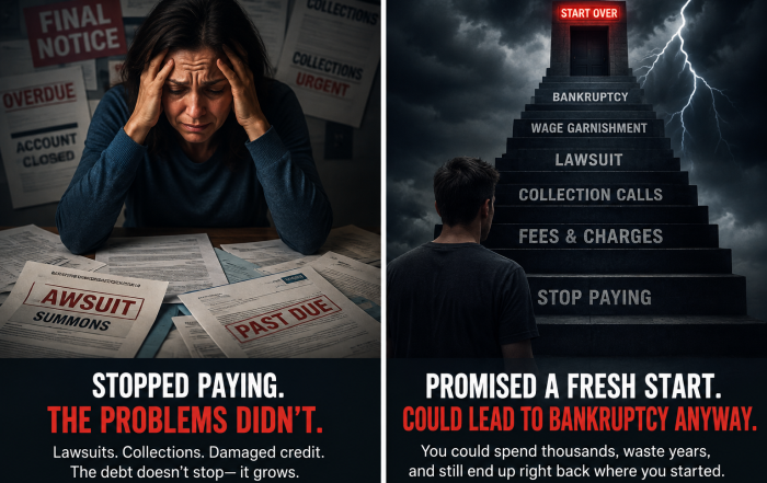 problems from using debt settlement